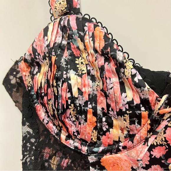 For Love and Lemons gardenia bustier longline ruched bra top size XL - Picture 5 of 16